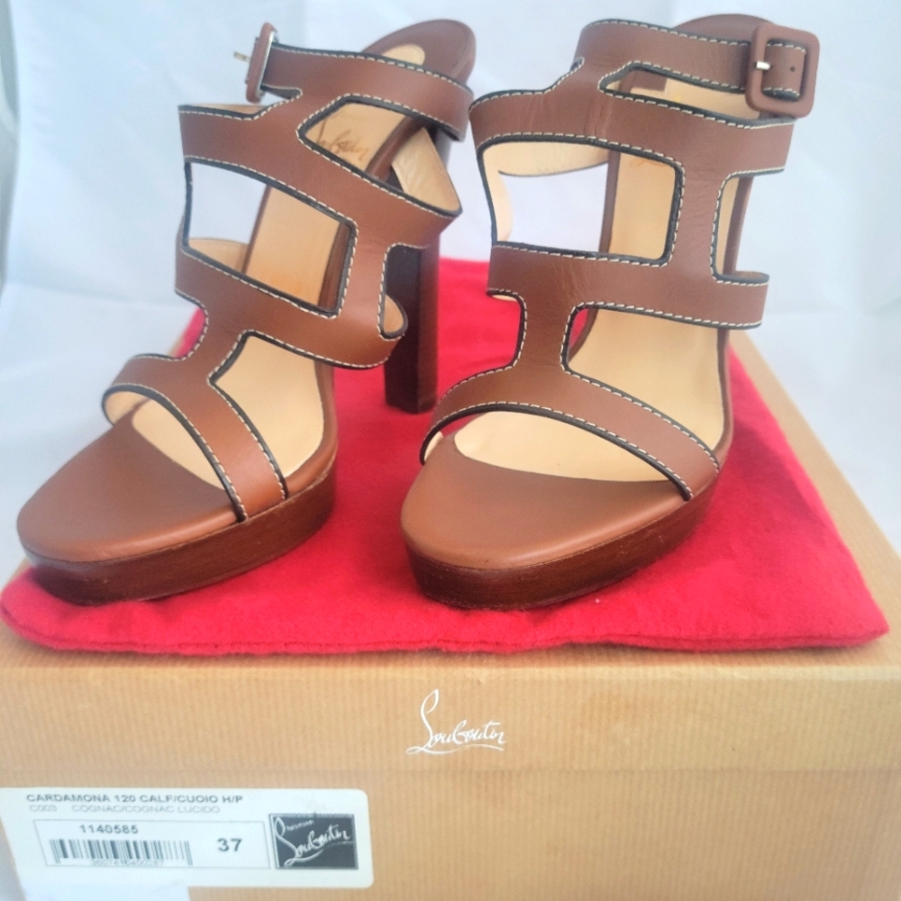 Louboutin Cardamona Cognac EU 37